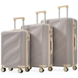 Luggage Set 3 Piece, Lightweight Durable ABS Suitcases with Spinner Wheels and TSA Lock, Carry-on & N730P304620V