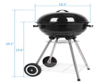 18 Inch Apple Charcoal Stove Enamel White Side Wheel Diameter 15cm 77676883