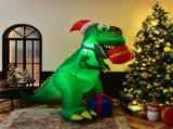 6 Feet Christmas Inflatable Dinosaur Christmas Decoration 41119757