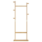 ZNTS Coat Racks solid wood hanger 23.6* 11*64.1in Solid environmental protection easy to assemble W2987P225474