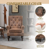 COOLMORE Wood Frame Armchair, Modern Accent Chair Lounge Chair with Sturdy Wood Legs for Living Room W395109982