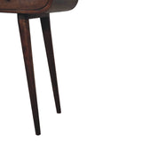 Artisan Furniture Solid Wood Light Walnut Curved Edge Console Table B182P280815