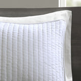 2 Piece Quilt Set White Twin/Twin XL B035129032