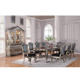Silver Grey and Antique Platinum Tufted Arm Chair B062P209235
