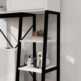 Over The Toilet Storage Cabinet, Bathroom Over Toilet with Sliding Barn Door,Adjustable W282138090