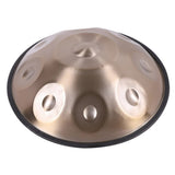9 Notes Gold Solid Color Handpan Drum Steel Percussion Instrument 07071118