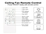52 inch indoor black ceiling fan with LED light W1367P146433