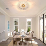 Gold Flush Mount Ceiling Light W2738P314593