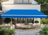 133.9"D x 118.1"W x 59"H retractable awning blue 38559812