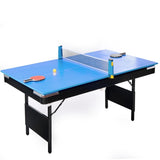 ZNTS 5.5FT 3 in 1 Billiard table, 3 in 1 pool table, 5.5FT game table, 3 in 1 table tennis table, W2377P149840