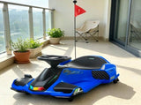 12V Blue Kids Electric Drift Go Kart Slow Start, Music, Colorful Lights, as Trendy Gift for Boys 38702003