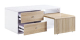 White High Gloss 4-Drawer Coffee Table B062P209128