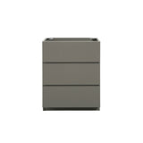 Alice-24F-102,Floor cabinet WITHOUT basin, Gray color, With three drawers, Pre-assembled W1865107750