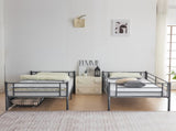 Twin Over Twin Convertible Bunk Bed with 2 Storage Drawers, Metal Bunk Bed Can 58532352
