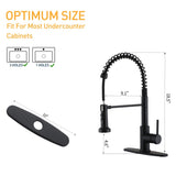 Premium Stainless Steel Pull-Out Kitchen Faucet with Flexible Spray Head for Effortless Sink Tasks T3609P347454