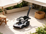 White Toddler Push Car Stroller Walking Car for Age 1-3, Backyard Outdoor Fun 87884078