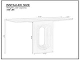 Length 47.24 Inch Entryway Table for Living Room,Narrow Console Table with Unique Loopback Design, W2582P279972