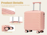 20 Inch ABS Hard Shell Travel Checked Luggage - Scratch Resistant Surface Four Multi-Directional W2787P437160