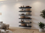 24" x 10" Floating Wall Shelf, Wall-Mounted Display Ledge for Living Room, Bedroom or Office Storage B200P604626