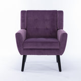 Modern Soft Velvet Material Ergonomics Accent Chair Living Room Chair Bedroom Chair Home Chair With W67639360