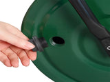 16in Heavy Duty Steel Lawn Roller, Garden Roller Can Be Filled with Water or Sand, Hand Roller with 04636729