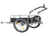 3-in-1 Heavy-Duty Bike Cargo Trailer - Upgraded 20"x2.6" Wide Fat Tires, 150lbs Capacity, Steel 35830980