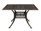81*81*104cm Round Courtyard Cast Aluminum Table Bronze 84213429