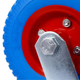 4PCS 8IN CASTER FLAT FREE, Caster Wheel, Swivel Plate, Steel Hub with Ball W465130444