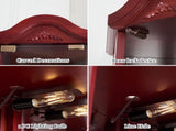 Glass Cabinet Lighted Corner Cabinet Corner Display Curio Cabinet, Glass Display With 28889237