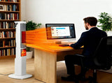 Fast Heating Oscillating Space Heater - 120&deg Wide Angle 30% Faster Warmth, 3D Flame, 5 Timer & 74413816
