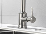 Single Handle High Arc Pull Out Kitchen Faucet,Single Level Stainless Steel Kitchen Sink Faucets 17336740