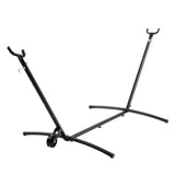 9ft Steel Hammock with Built-in Wheel, Portable Hammock for Outside, Heavy-Duty Hammock 35613179