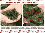 Artificial 4ft Green Christmas Tree with 376PVC/Hard Needle Mixed Branch Tips,Pine cone,Hinged 69843763