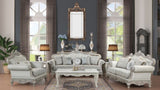 Tuscan Traditional Style Loveseat Made With Wood in silver B009138505