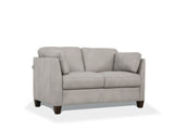 Matias Dusty White Leather Loveseat B2726P496935