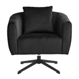 ZNTS 360&deg; Swivel Accent Chair, Modern Velvet Fabric Living Room Armchair, Comfy Wide Upholstered with 65448848