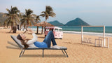 Folding Camping Cot for Adults, 5-Angle Adjustable Camping Cot Heavy Duty Outdoor Bed with Carry W3399P310387