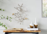17x5.5x22" Metal Branch Wall Sculptures with Bird Accents, Set of 2 W2078P223128