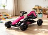 Pink Kids Pedal Go Kart Swing Axle & Shock-Absorbing Wheels, Promote Kids Physical Exercise While 91749377
