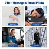 Portable Rechargeable Neck Massager Pillow - Shiatsu Kneading , 2 Heating Modes 25191914