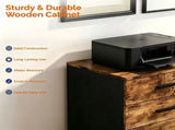 () 3-Drawer Wooden Filing Cabinet with Wheels P2 Particleboard with Melamine 83894749