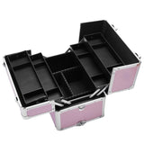 ZNTS 3 in 1 Aluminum Cosmetic Makeup Case Tattoo Box Pink 40894344