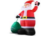 14 FT Lighted Christmas Inflatable Decoration, Giant Inflatable Santa Claus with Large Gift Bag, 34436884