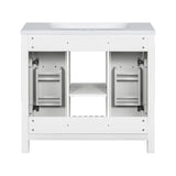 ZNTS 36''Bathroom Vanity with Undermount Sink,Modern Bathroom Storage Cabinet with 2 Drawers and 2 75186218