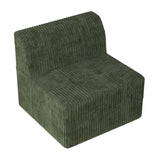 Single seat sofa Compressed Sectional Sofa Modern Minimalist Style Corduroy Couch, Sleeper Sofa for W487P230473