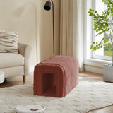 Ottoman Storage Bench Pet Supplies Corduroy Bench Cat's nest to hide For the Living Room, Entryway W1825P235544