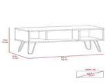 Newport Rectangle 2-Shelf Coffee Table Carbon Espresso B06280277