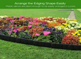 Plastic Lawn Edging, Interlocking Garden Landscape Border, 20Piece 16ft Flexible PP Garden Edging 43859441