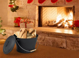 Fireplace Ashing Set, Ash Bucket Shovel Brush Cut-Resistant Gloves , Easy to 21266854