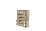 Antique Silver 1pc Chest Of Drawers Storage Bedroom Furniture Traditional Classic Style Chest B011P238882